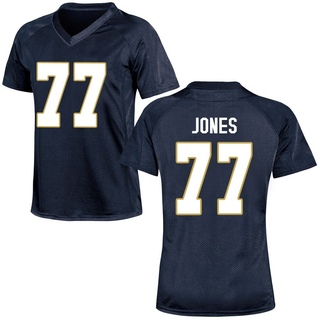 Peter Jones Game Navy Blue Women's Notre Dame Fighting Irish Football Jersey