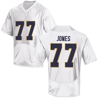Peter Jones Game White Men's Notre Dame Fighting Irish Football Jersey