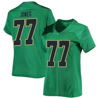Peter Jones Replica Green Women's Notre Dame Fighting Irish Football Jersey