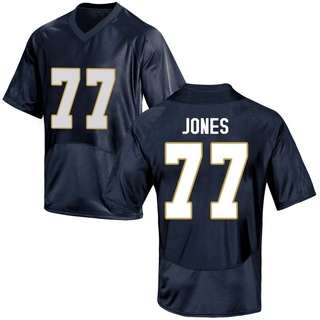 Peter Jones Replica Navy Blue Youth Notre Dame Fighting Irish Football Jersey