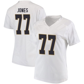 Peter Jones Replica White Women's Notre Dame Fighting Irish Football Jersey