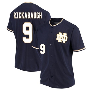 RJ Rickabaugh Replica Navy Women's Notre Dame Fighting Irish Performance Baseball Jersey