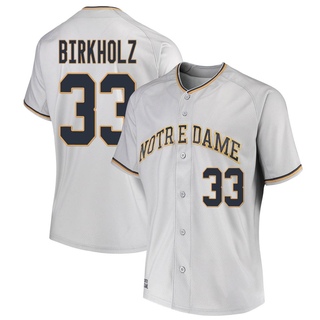 Radek Birkholz Replica Gray Women's Notre Dame Fighting Irish Performance Baseball Jersey
