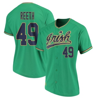 Ricky Reeth Replica Green Women's Notre Dame Fighting Irish Performance Baseball Jersey