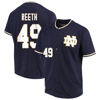 Ricky Reeth Replica Navy Men's Notre Dame Fighting Irish Performance Baseball Jersey