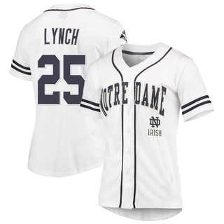 Ryan Lynch Replica White Women's Notre Dame Fighting Irish Colosseum /Navy Free Spirited Baseball Jersey