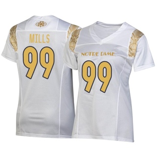 Rylie Mills Replica White Women's Notre Dame Fighting Irish 2022 Shamrock Series Jersey