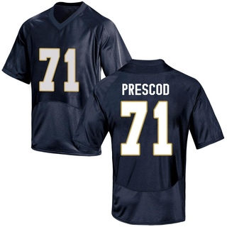 Styles Prescod Game Navy Blue Youth Notre Dame Fighting Irish Football Jersey