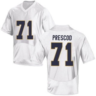 Styles Prescod Replica White Men's Notre Dame Fighting Irish Football Jersey