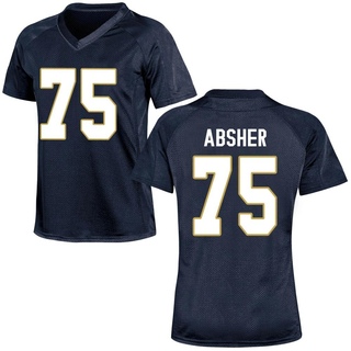 Sullivan Absher Replica Navy Blue Women's Notre Dame Fighting Irish Football Jersey