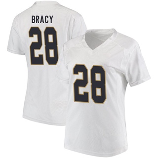 TaRiq Bracy Game White Women's Notre Dame Fighting Irish Football Jersey