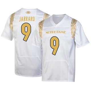 Teddy Jarrard Replica White Men's Notre Dame Fighting Irish 2022 Shamrock Series Jersey