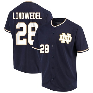 Tony Lindwedel Replica Navy Men's Notre Dame Fighting Irish Performance Baseball Jersey