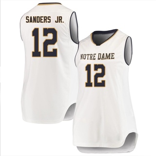 Tony Sanders Jr. Replica White Women's Notre Dame Fighting Irish Basketball Jerseys