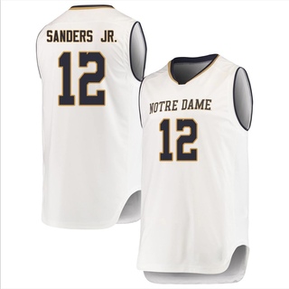 Tony Sanders Jr. Replica White Youth Notre Dame Fighting Irish Basketball Jerseys