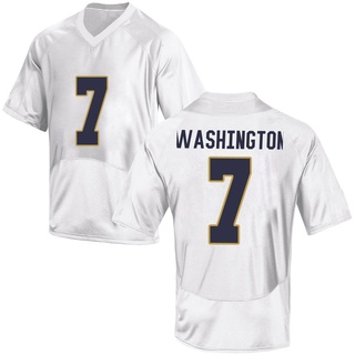 Ty Washington Replica White Men's Notre Dame Fighting Irish Football Jersey