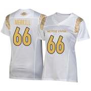 Tyler Merrill Replica White Women's Notre Dame Fighting Irish 2022 Shamrock Series Jersey