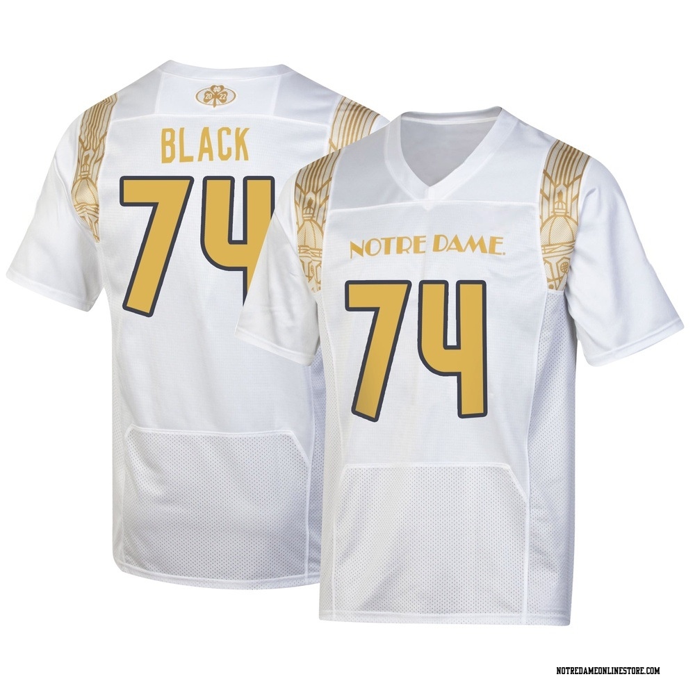 Will Black Replica White Men's Notre Dame Fighting Irish 2022 Shamrock Series Jersey