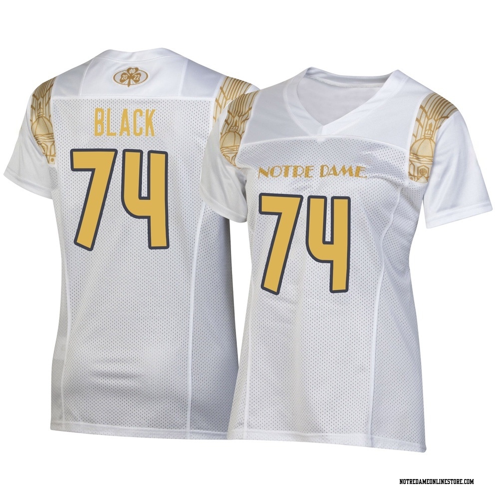 Will Black Replica White Women's Notre Dame Fighting Irish 2022 Shamrock Series Jersey