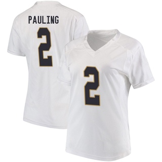 Will Pauling Replica White Women's Notre Dame Fighting Irish Football Jersey
