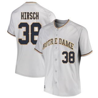 Xavier Hirsch Replica Gray Women's Notre Dame Fighting Irish Performance Baseball Jersey