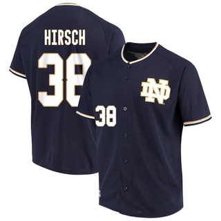 Xavier Hirsch Replica Navy Men's Notre Dame Fighting Irish Performance Baseball Jersey
